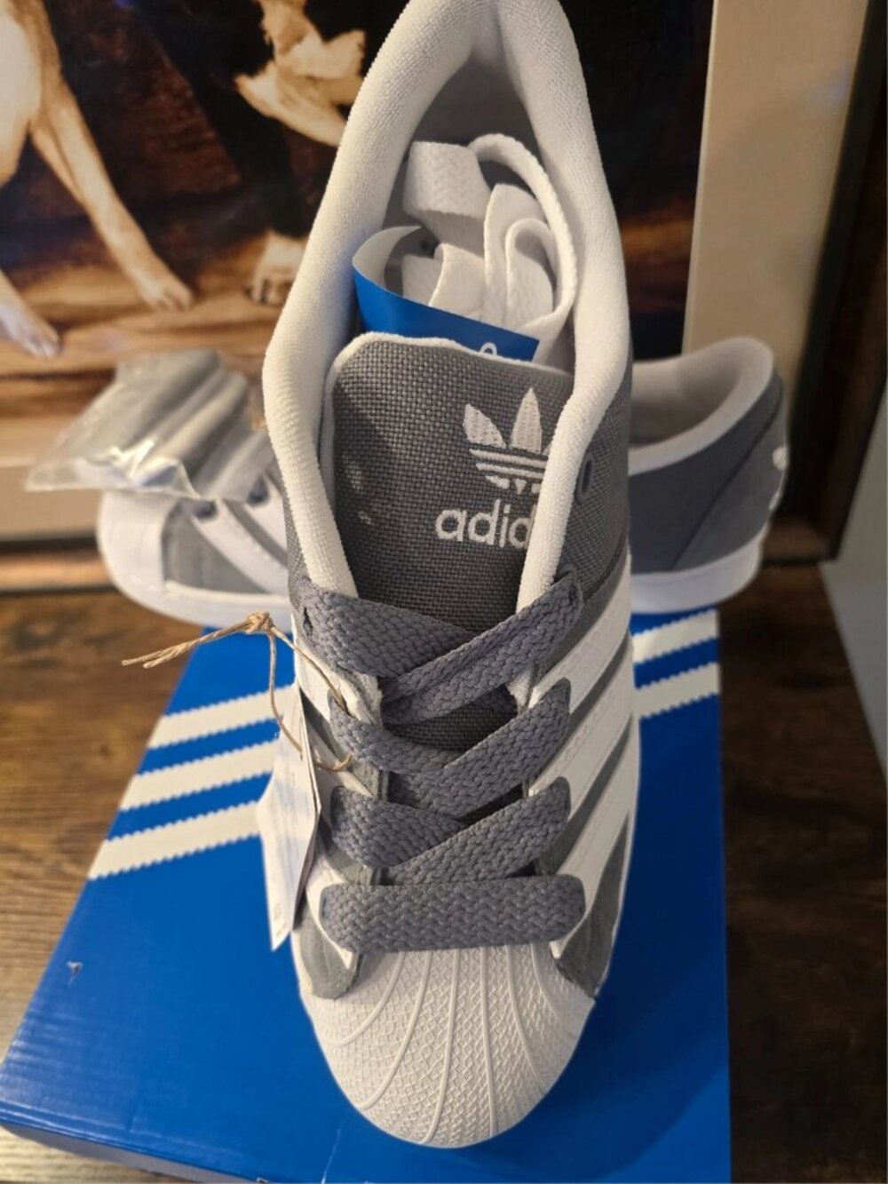adidas Originals Superstar Supermodified Shoes Sneakers Grey H03740 Mens Sz 11